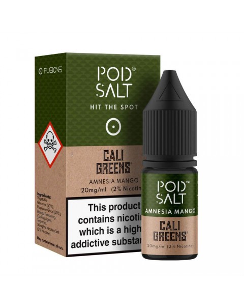 Pod Salt Fusions Cali Greens Amnesia Mango Nic Salt