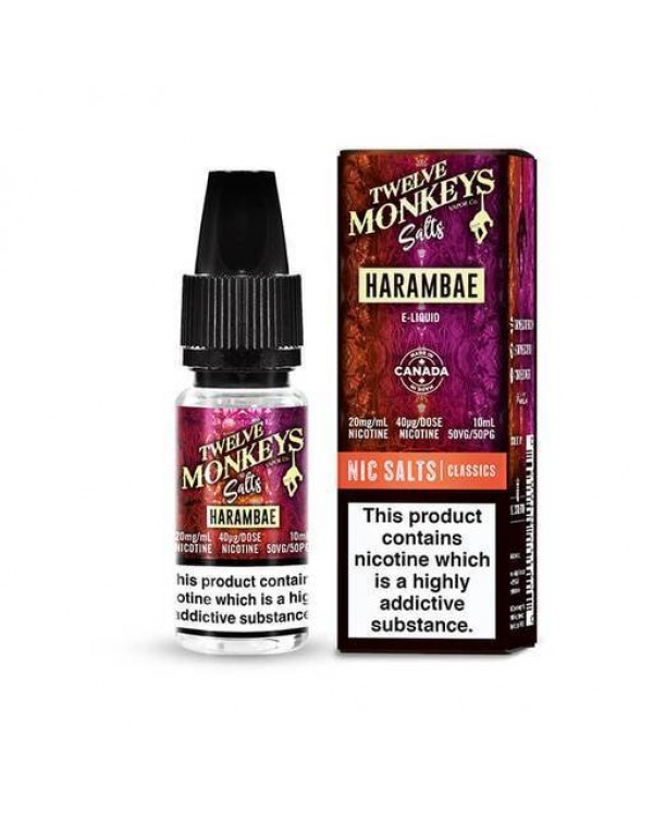 Twelve Monkeys Nic Salt Harambae E-Liquid