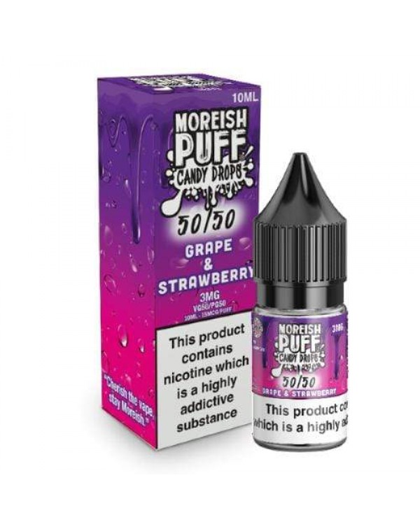 Moreish Puff 50/50 Candy Drops Grape & Strawbe...