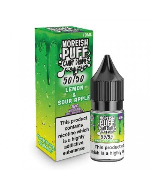 Moreish Puff 50/50 Candy Drops Lemon & Sour Apple