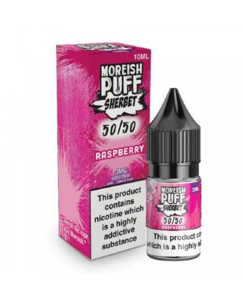 Moreish Puff 50/50 Sherbet Raspberry