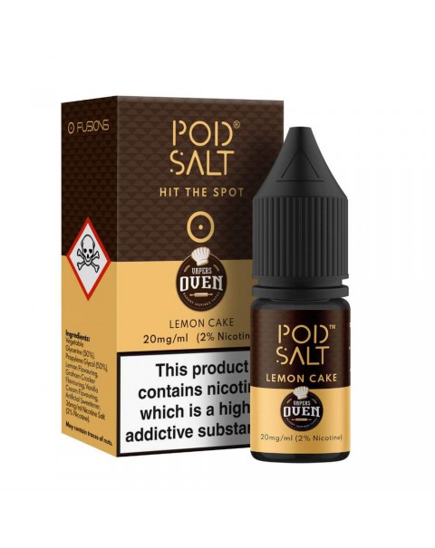 Pod Salt Fusions Vapers Oven Lemon Cake Nic Salt