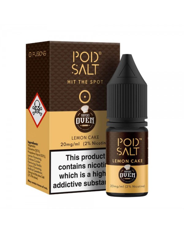 Pod Salt Fusions Vapers Oven Lemon Cake Nic Salt