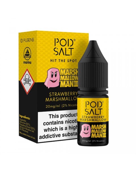 Pod Salt Fusions Marshmallow Man Strawberry Marshmallow Nic Salt