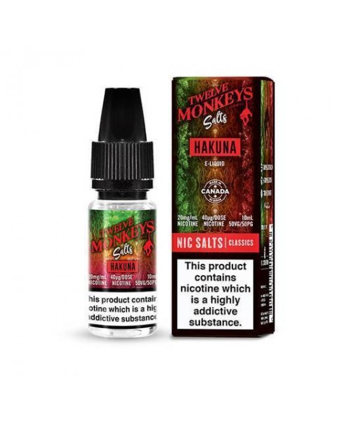 Twelve Monkeys Nic Salt Hakuna E-Liquid