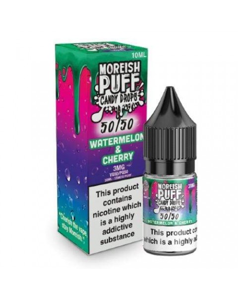 Moreish Puff 50/50 Candy Drops Watermelon & Cherry