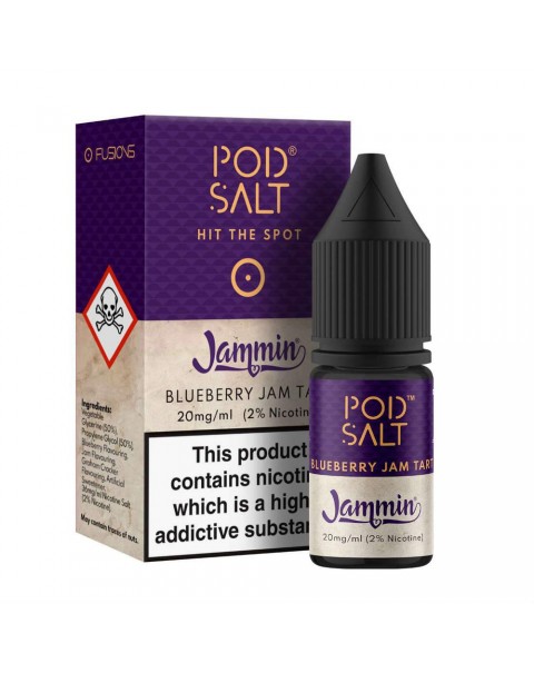 Pod Salt Fusions Jammin Blueberry Jam Tart Nic Salt