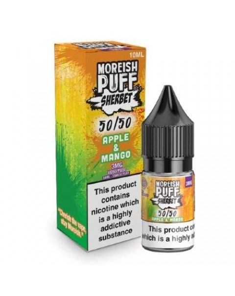 Moreish Puff 50/50 Sherbet Apple & Mango