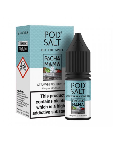 Pod Salt Fusions Pacha Mama Strawberry Kiwi Ice Nic Salt