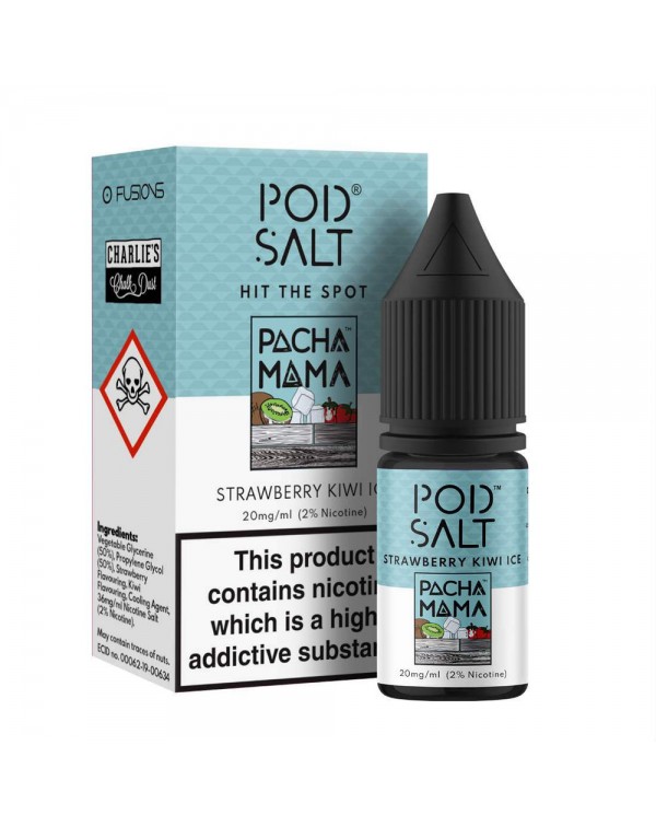 Pod Salt Fusions Pacha Mama Strawberry Kiwi Ice Ni...