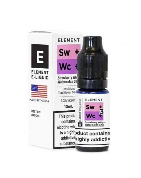 Element 50/50 Emulsions Strawberry Whip & Watermelon Chill