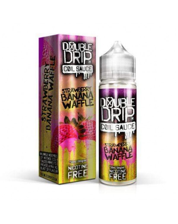 Double Drip Coil Sauce Strawberry Banana Waffle