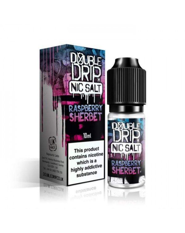 Double Drip Raspberry Sherbet Nic Salt