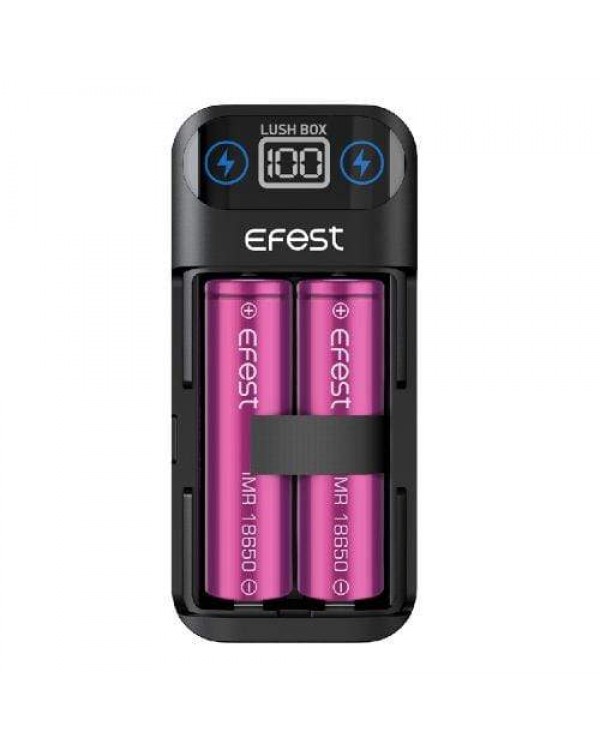 Efest Lush Box 2 Bay USB 18650 Battery Charger