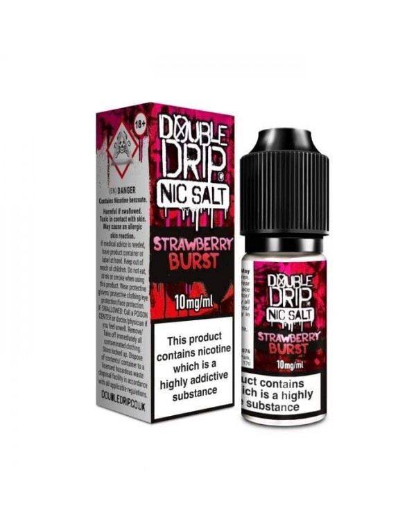 Double Drip Strawberry Burst Nic Salt